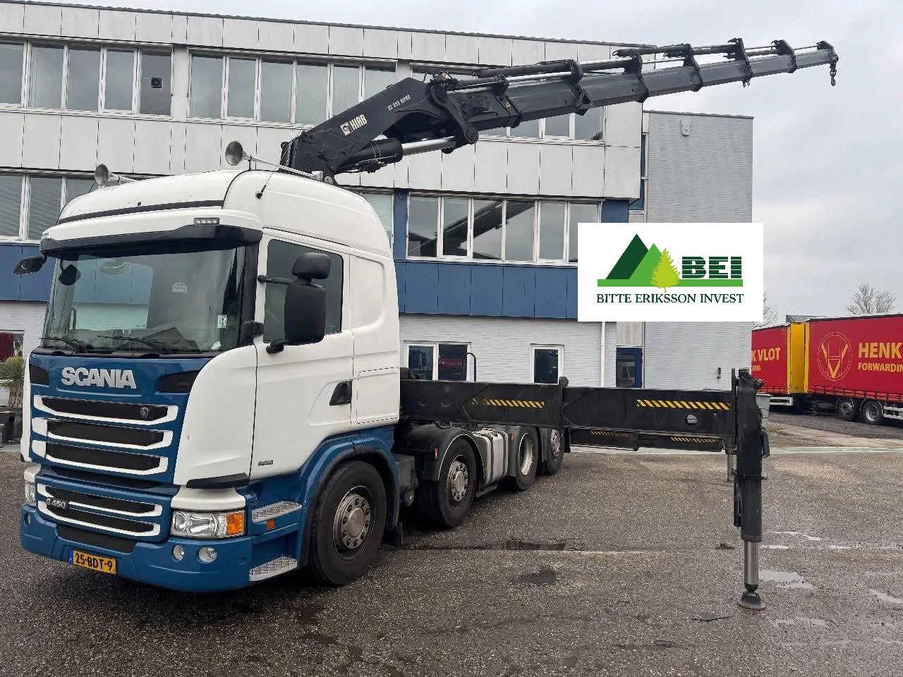 Scania G450 8X2 Hiab 855-6 + Remote Control Manual Gearbox / 1