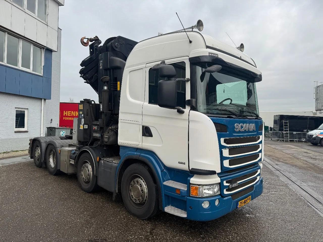 Scania G450 8X2 Hiab 855-6 + Remote Control Manual Gearbox / 1
