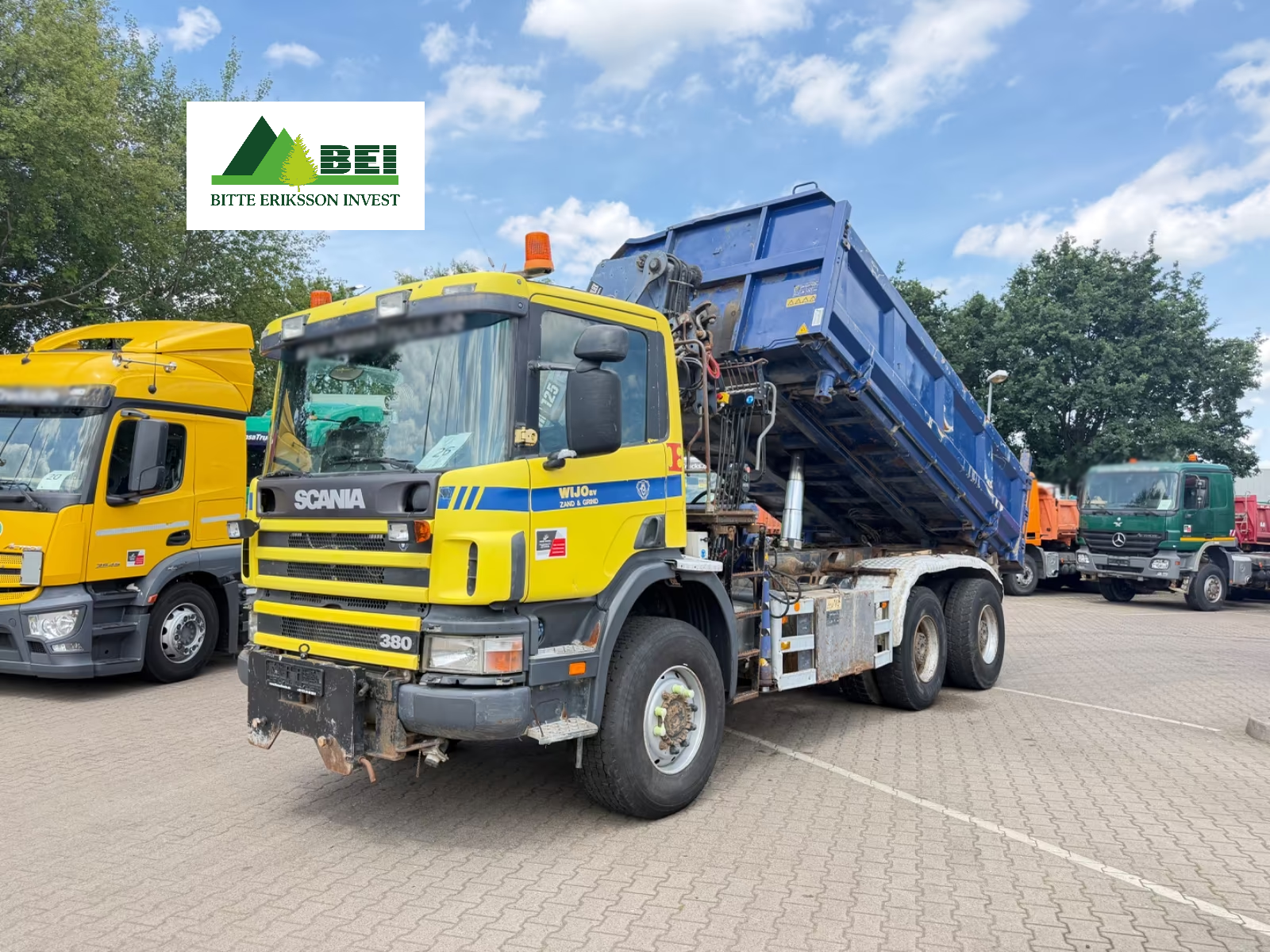 Scania 114-380/3.SeitenKipper+HIAB Kran/6x6 Allrad / 2