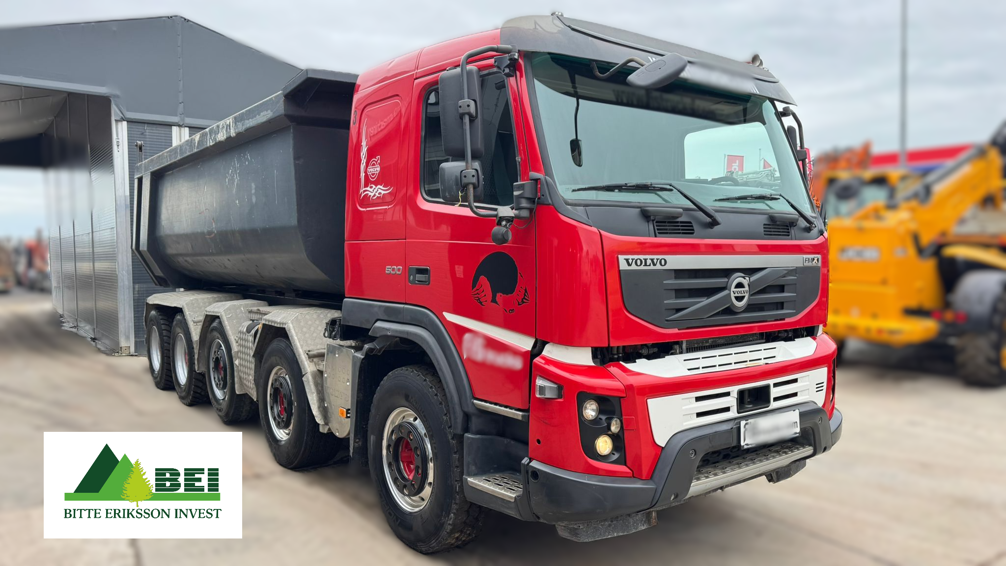 Volvo FMX 500 10x4 mulda tipper - lifting axle - Retarder / 23
