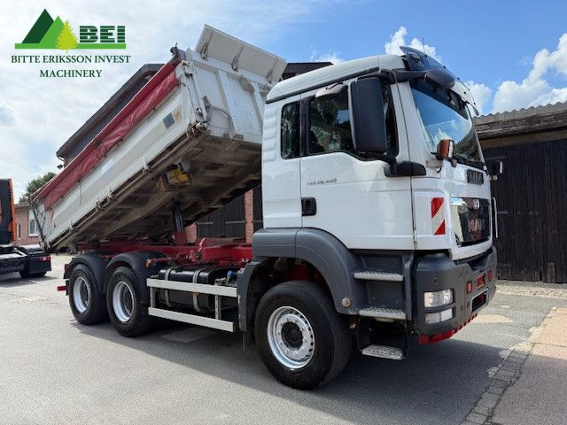 MAN 26.480 6x4BB Meiller Schalt Klima AHK Hydraulik / 6x4 / 2