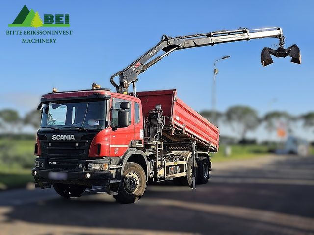 Scania P410 Hiab XS122 6x4 / 1