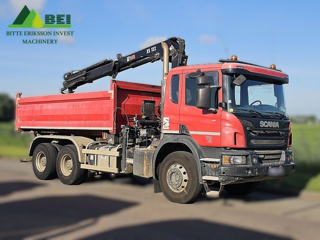 Scania P410 Hiab XS122 6x4 / 1